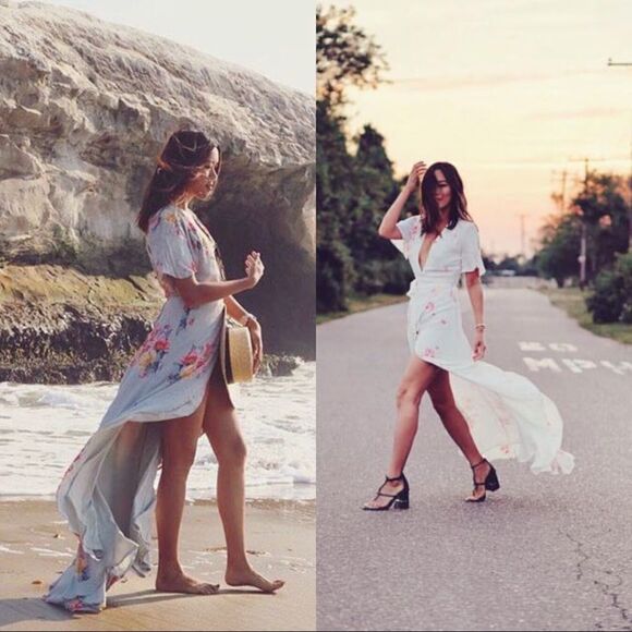 Privacy Please KRAUSE wrap floral maxi Dress - Picture 5 of 12